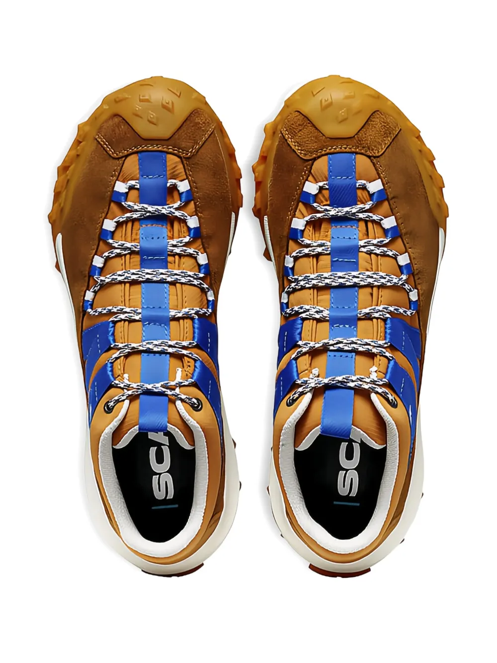 SCARPA suede lace-up sneakers Oranje