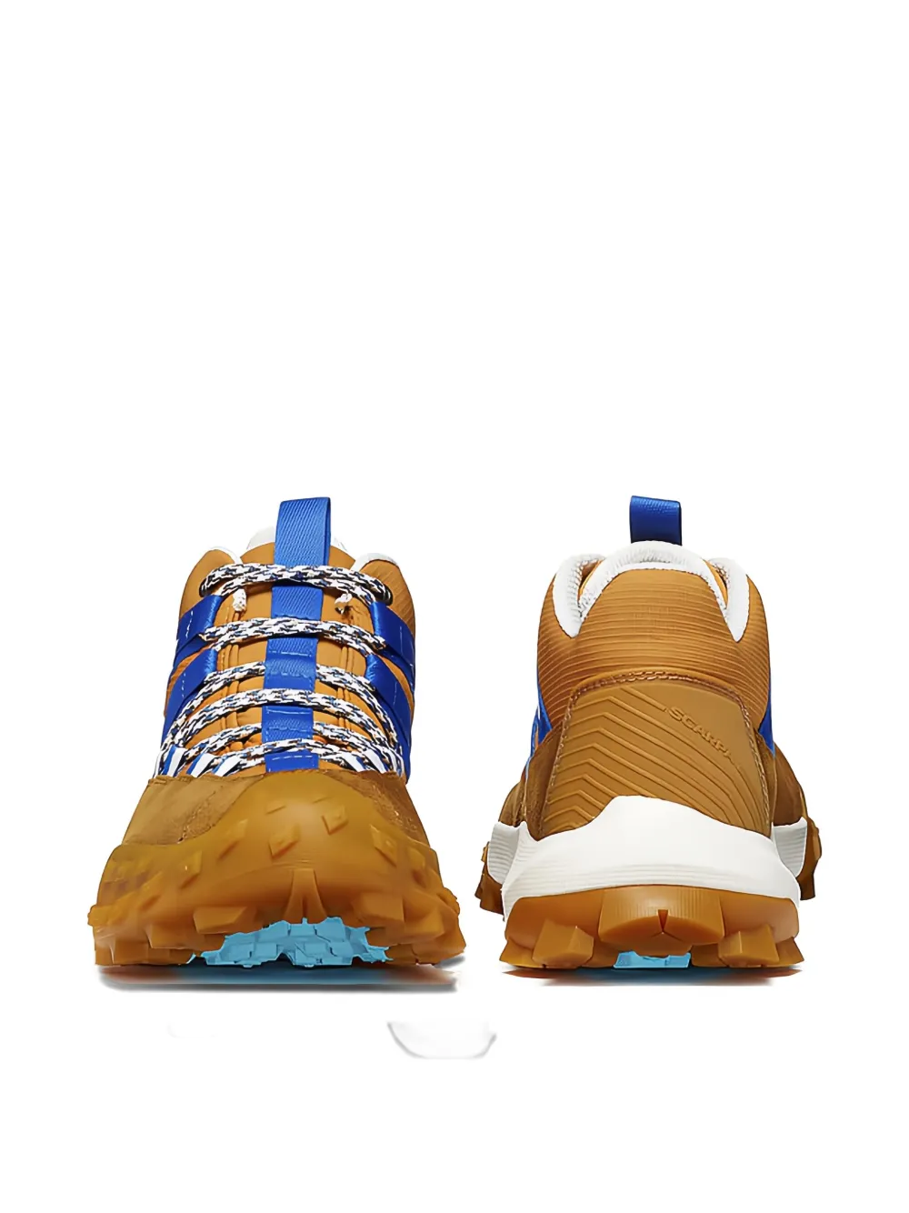 SCARPA suede lace-up sneakers Oranje
