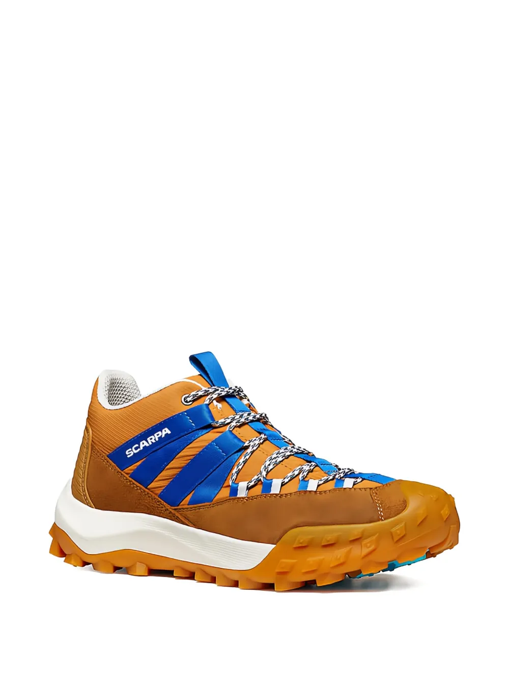 SCARPA suede lace-up sneakers Oranje