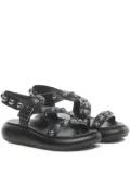 Ash stud-embellishe flat sandals - Black