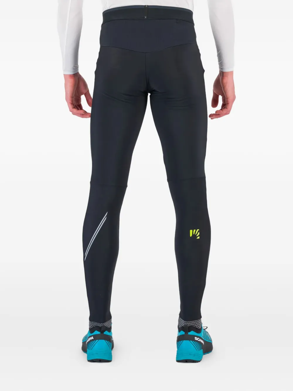 KARPOS Hardloopbroek met logodetail Zwart