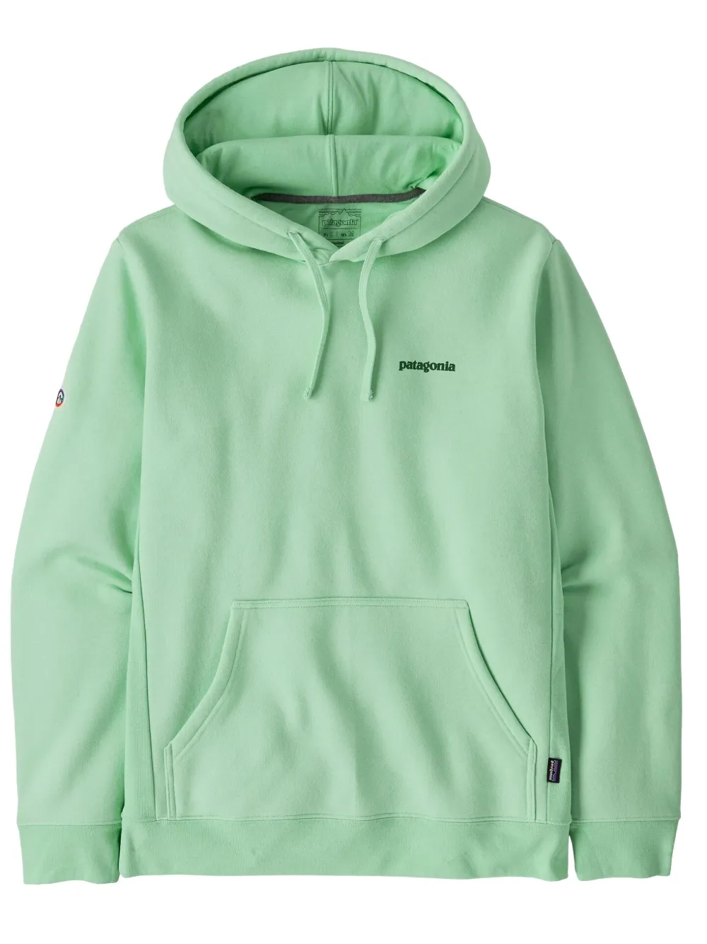 Patagonia Hoodie met geborduurd logo Groen