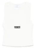 SO ALLURE ribbed tank top - White