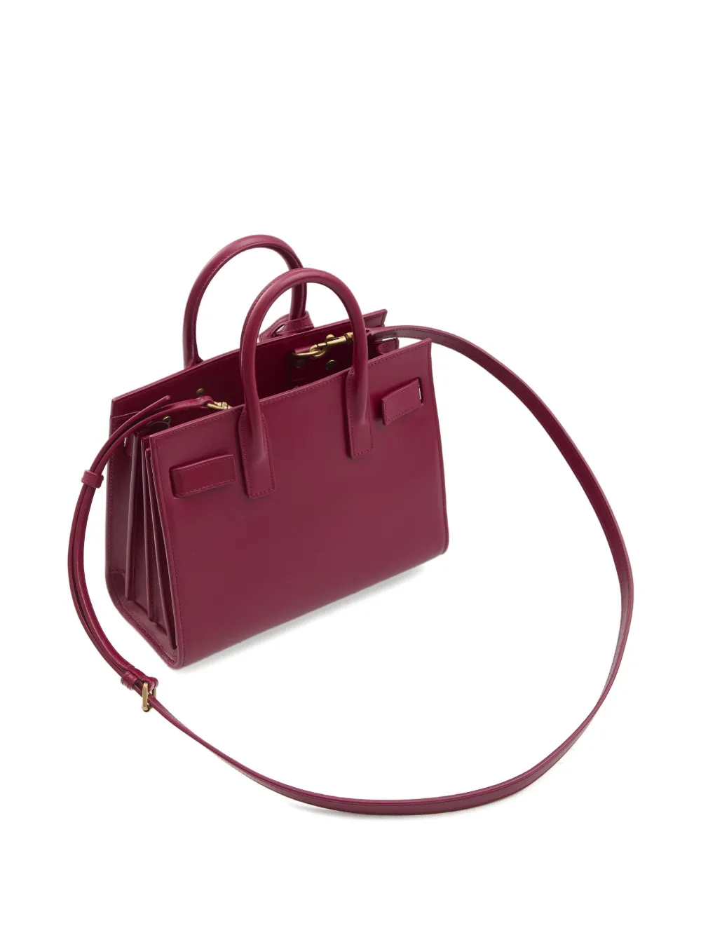 Saint Laurent Small Sac De Jour Tote Bag In Red