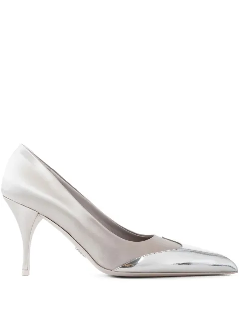 Prada 85mm leather heeled pumps