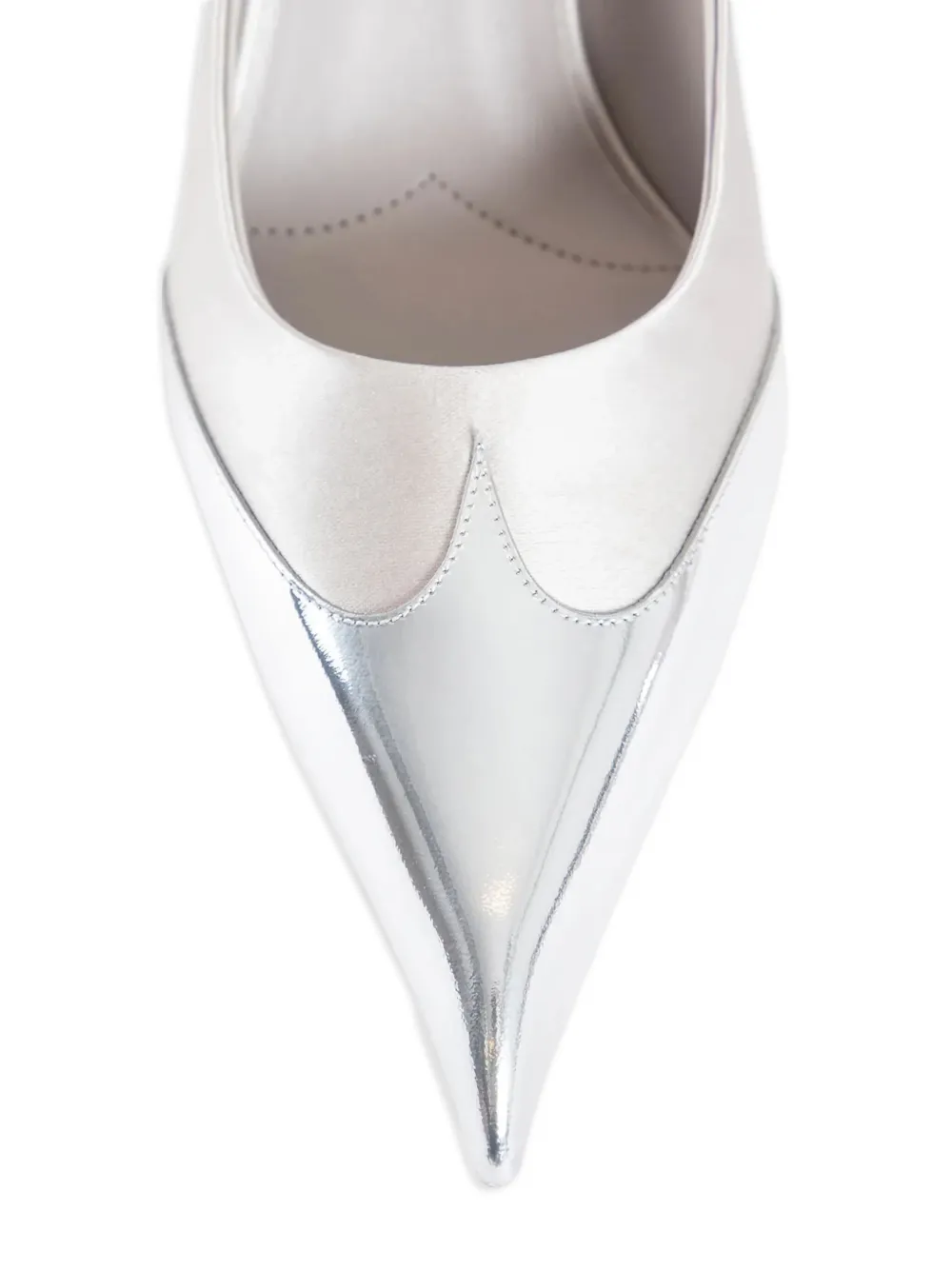 Prada 85mm leather heeled pumps Beige