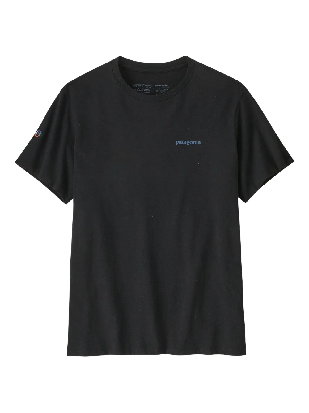 Patagonia ロゴ Tシャツ - ブラック Patagonia ロゴ Tシャツ - ブラック