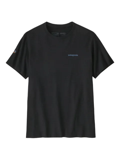 Patagonia logo-embroidery cotton T-shirt