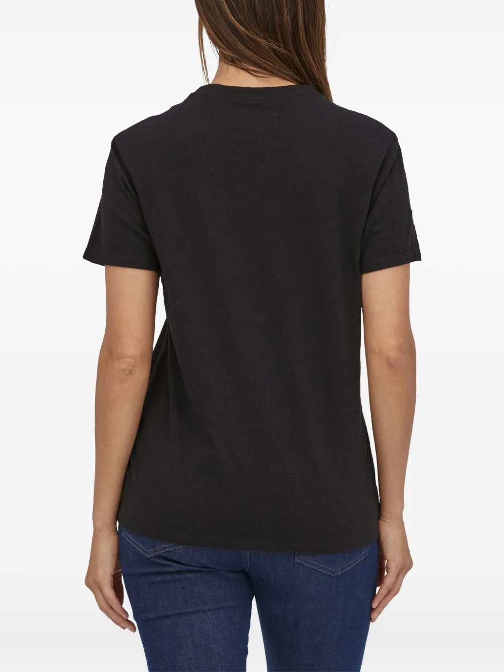 Patagonia T-shirt met logoprint Zwart
