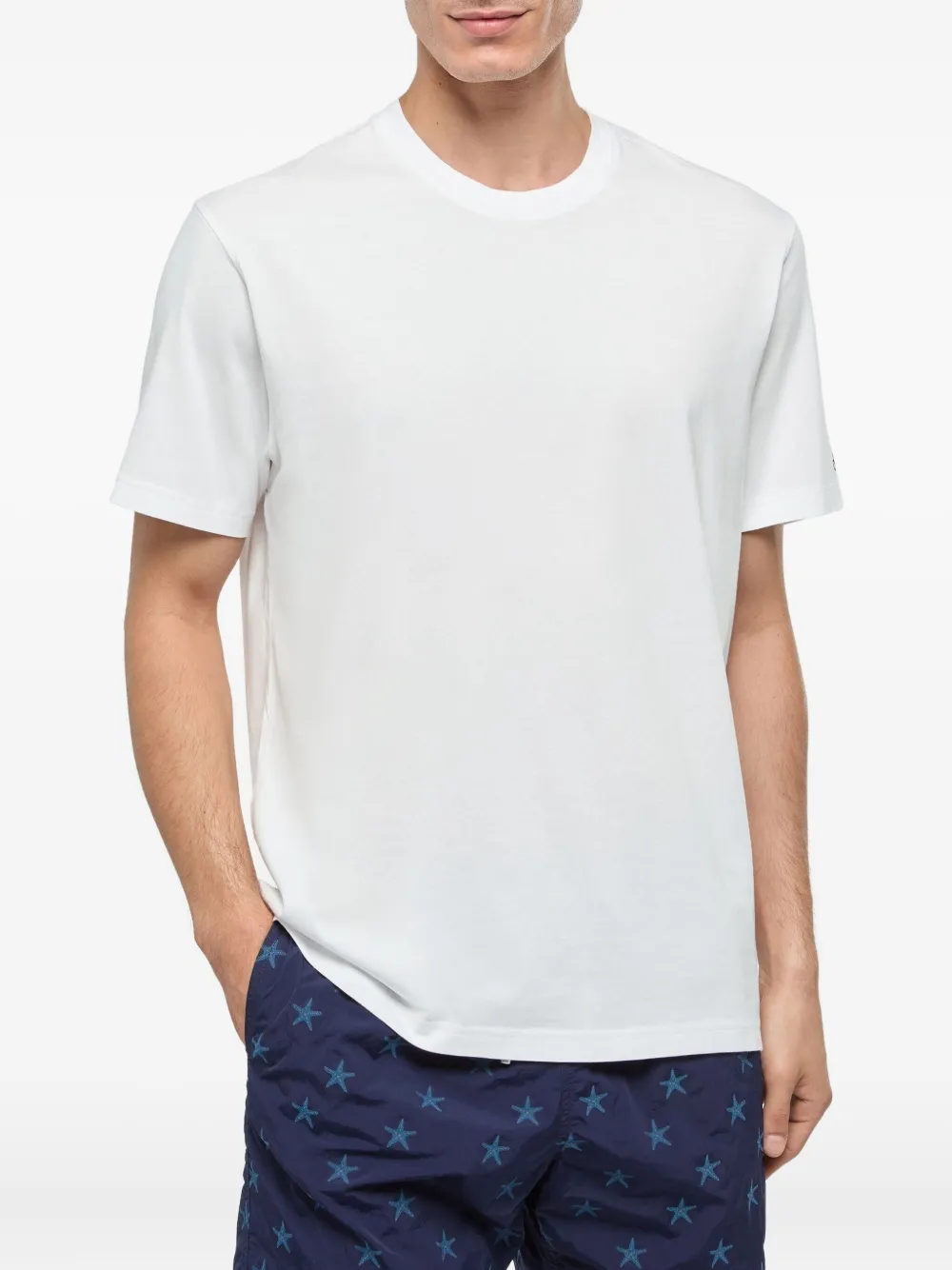 MC2 Saint Barth embroidered-logo cotton t-shirt - Wit