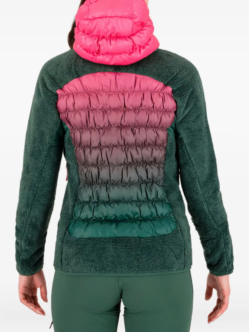 KARPOS quilted hooded jacket Groen