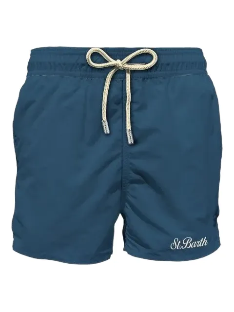 MC2 Saint Barth logo-embroidered swim shorts