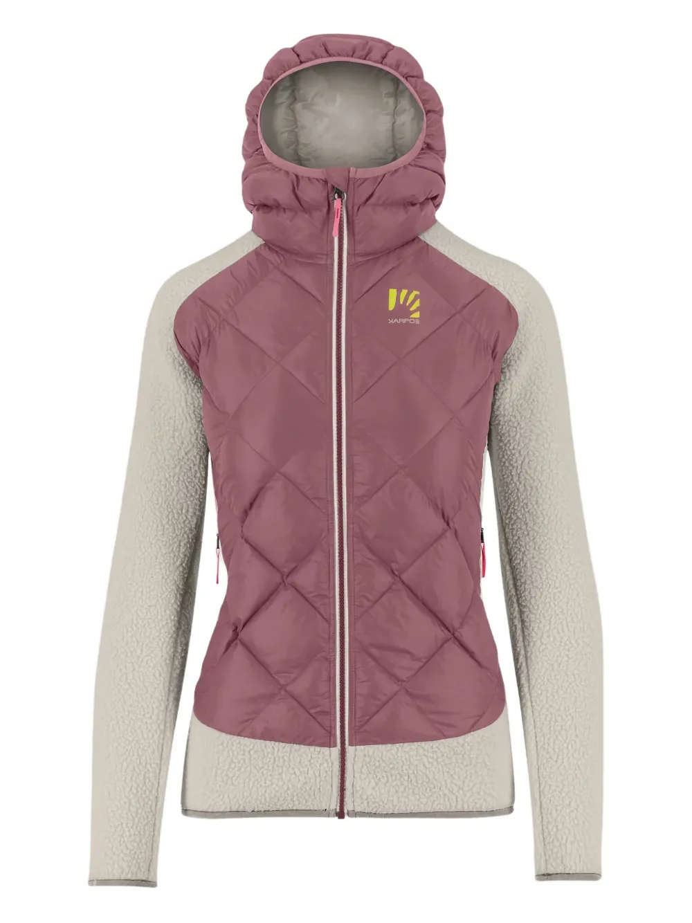 KARPOS quilted fleece jacket Rood