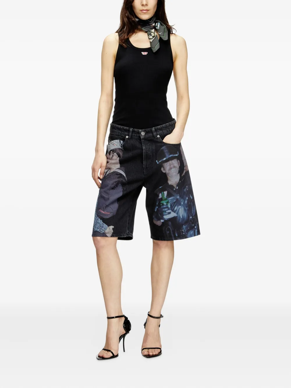 Diesel x Tom of Finland Foundation katoenen shorts Zwart
