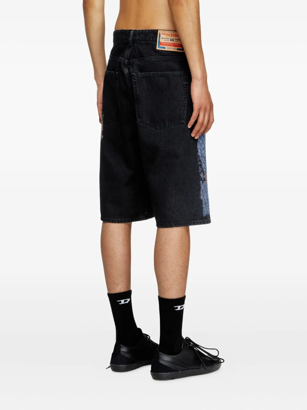 Diesel x Tom of Finland Foundation katoenen shorts Zwart
