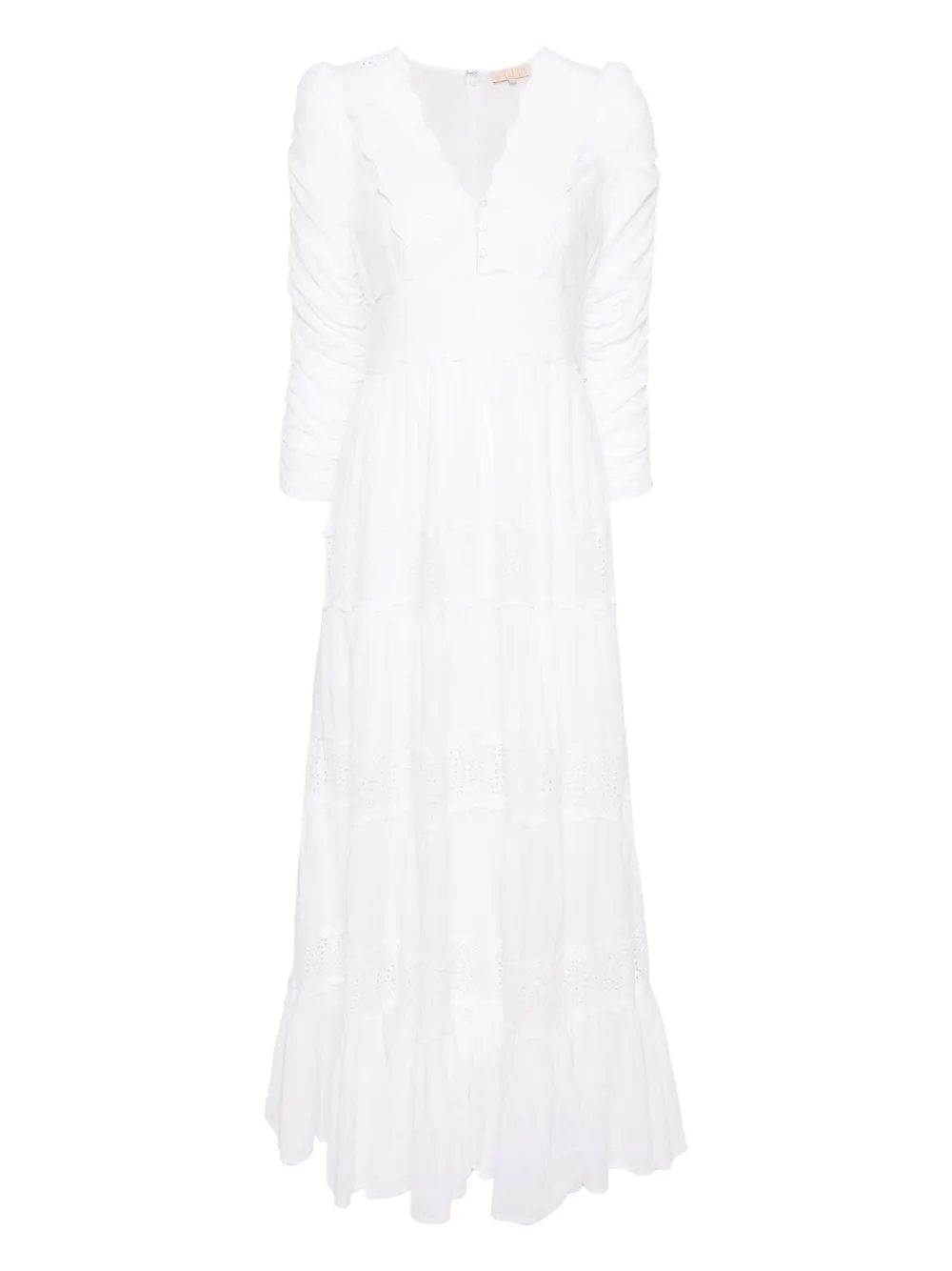 cotton slub maxi dress