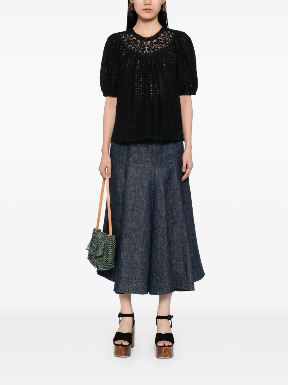 Ulla Johnson Amina blouse - Zwart