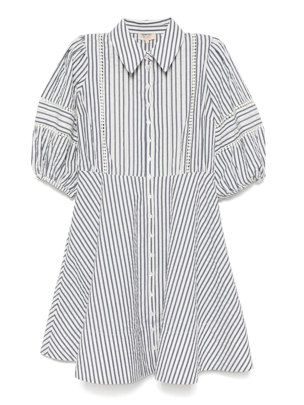 decorated seersucker dress