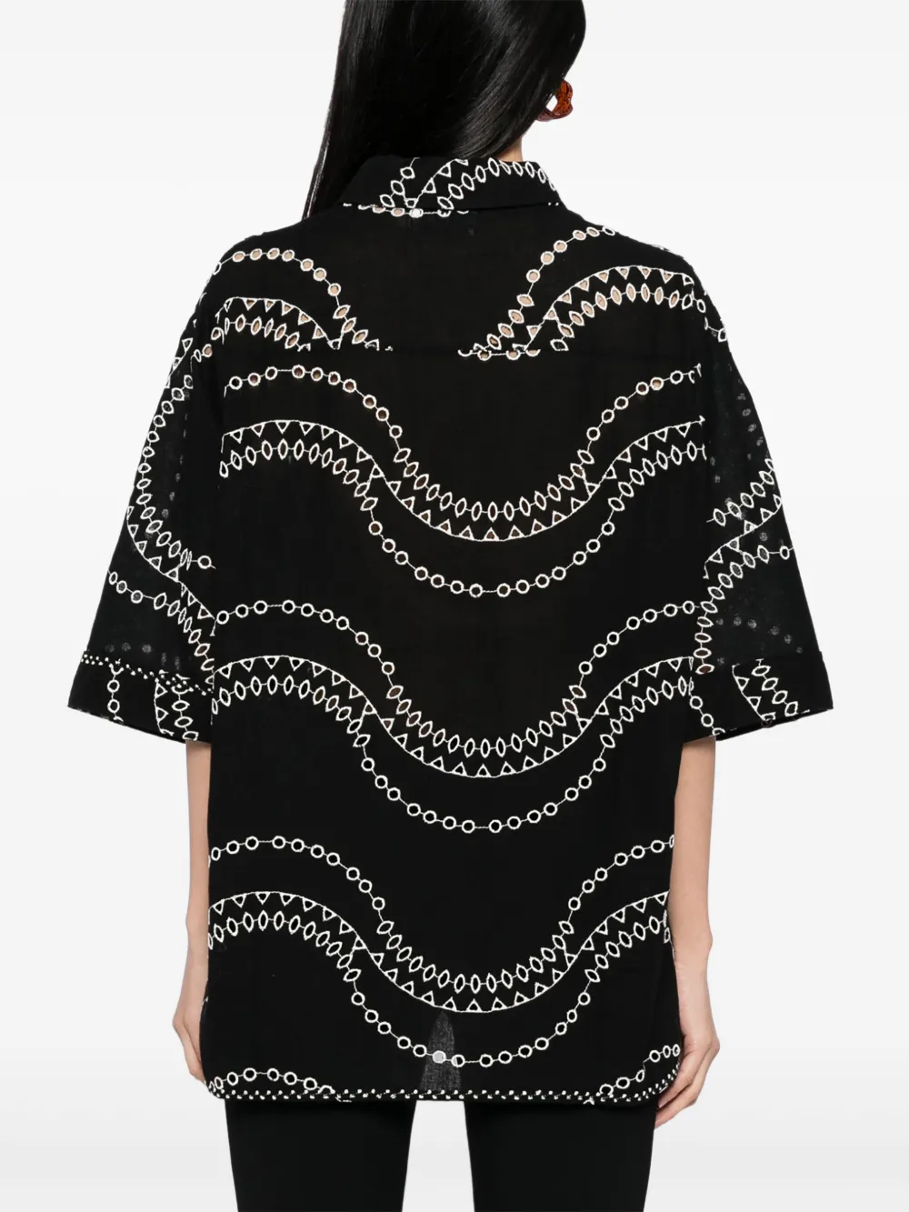 Charo Ruiz Ibiza Josie blouse Zwart