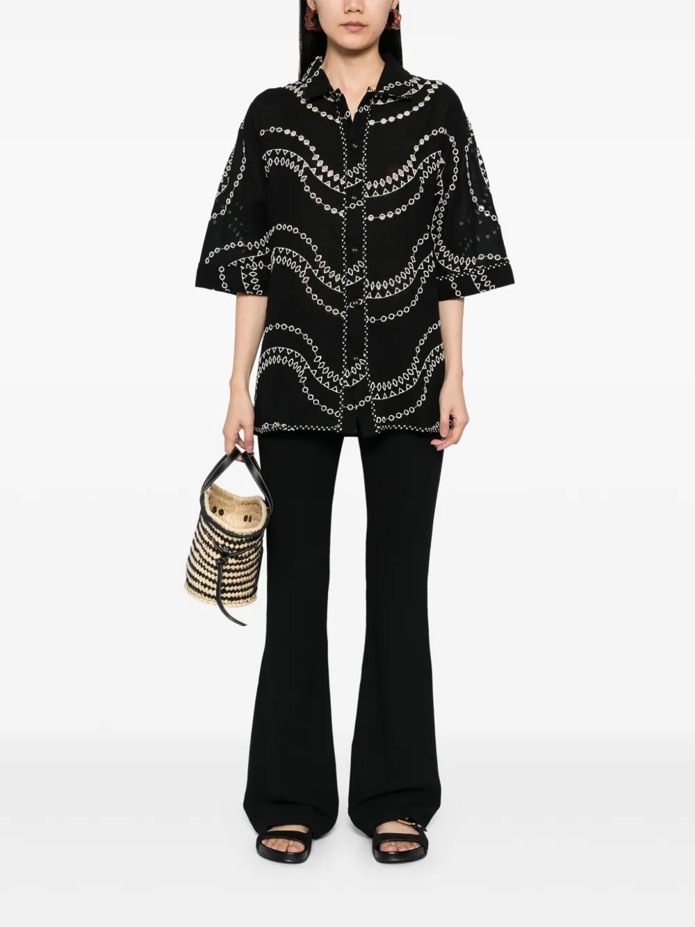 Charo Ruiz Ibiza Josie blouse - Zwart