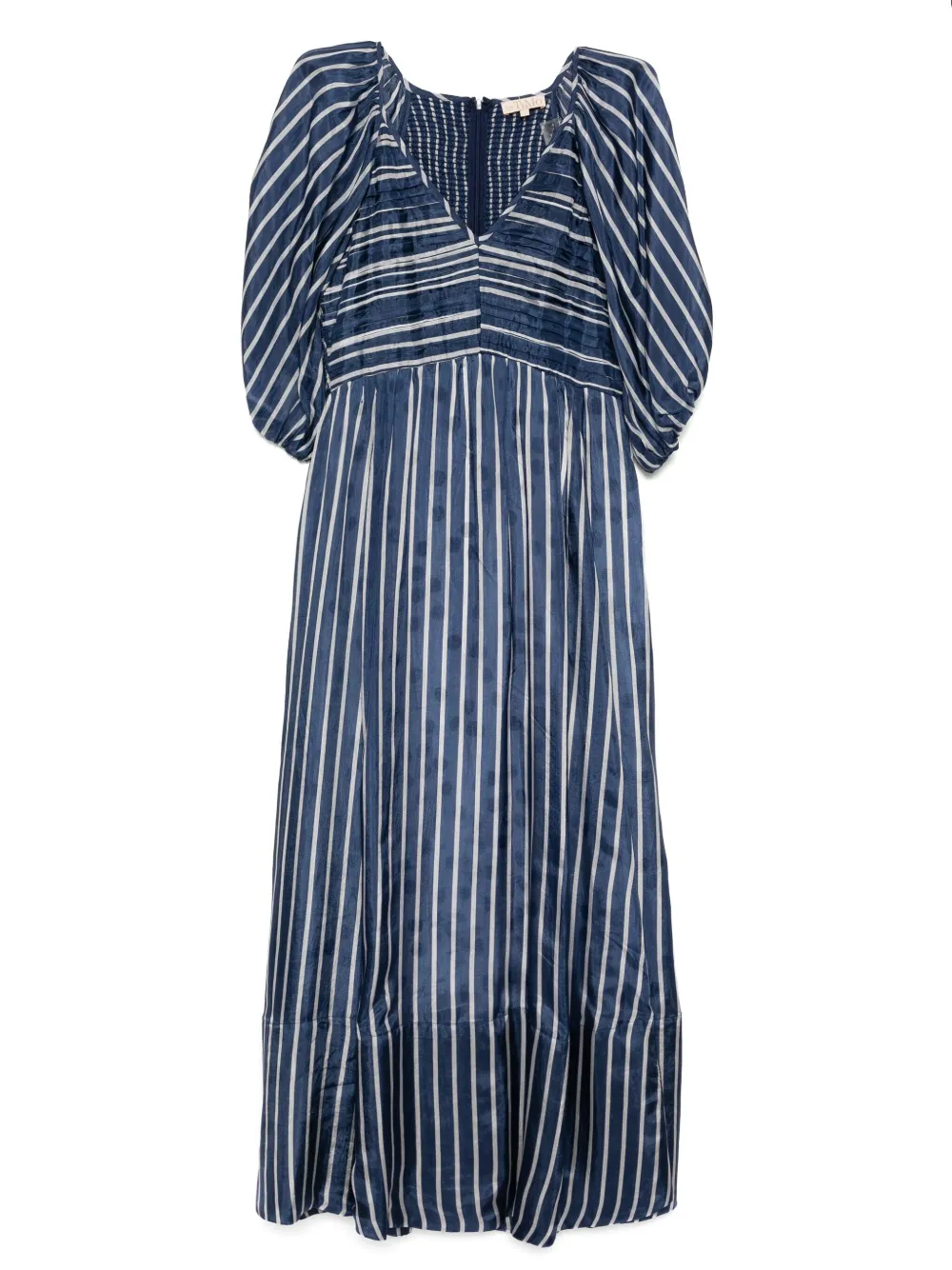 ByTiMo Jurk met ruches Blauw