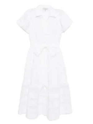 GANNI リボンディテール ワンピース | ホワイト | FARFETCH JP