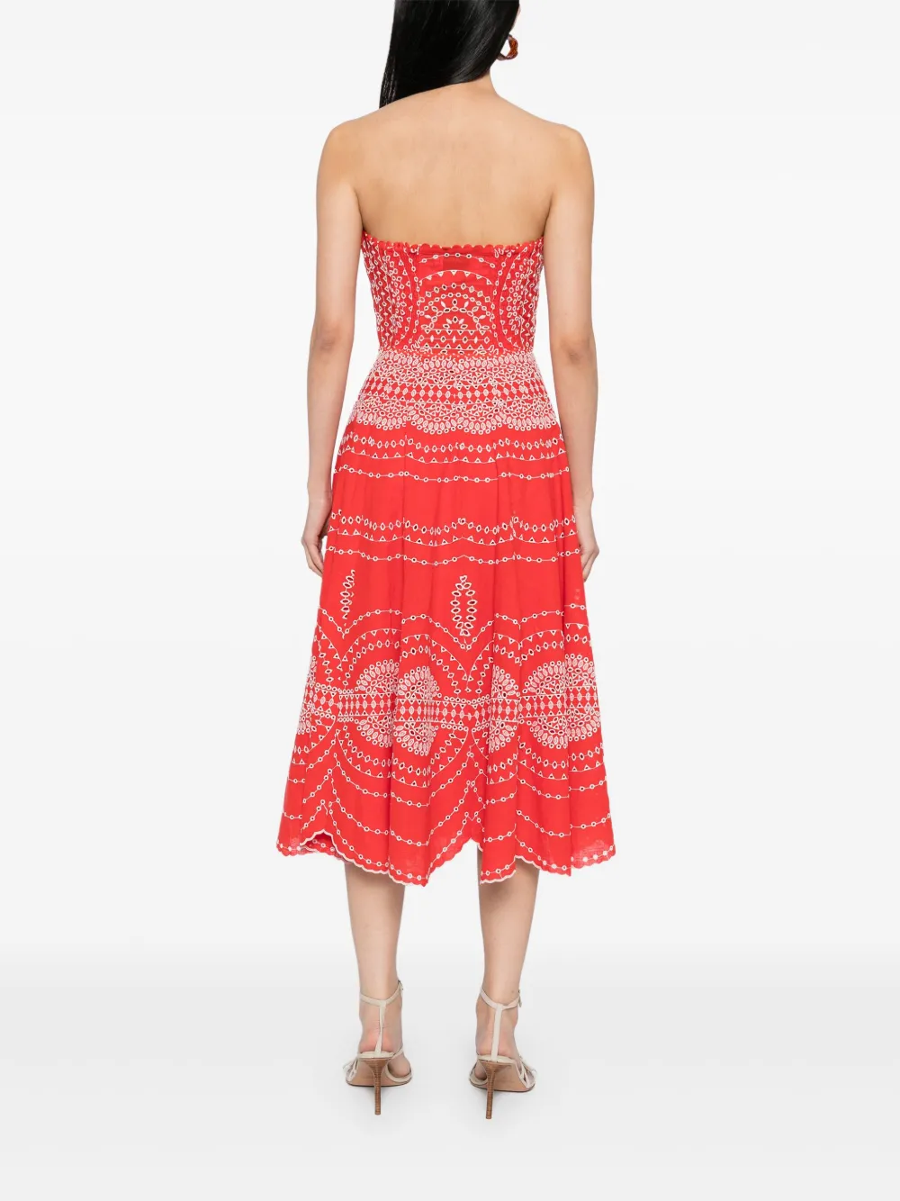 Charo Ruiz Ibiza Iris midi-jurk Rood