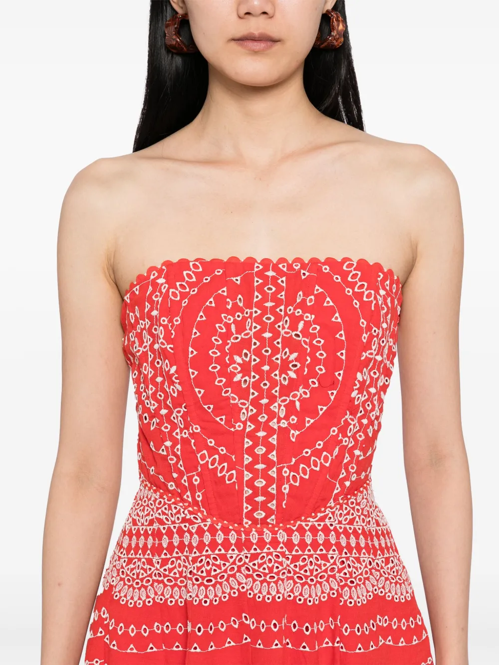 Charo Ruiz Ibiza Iris midi-jurk Rood