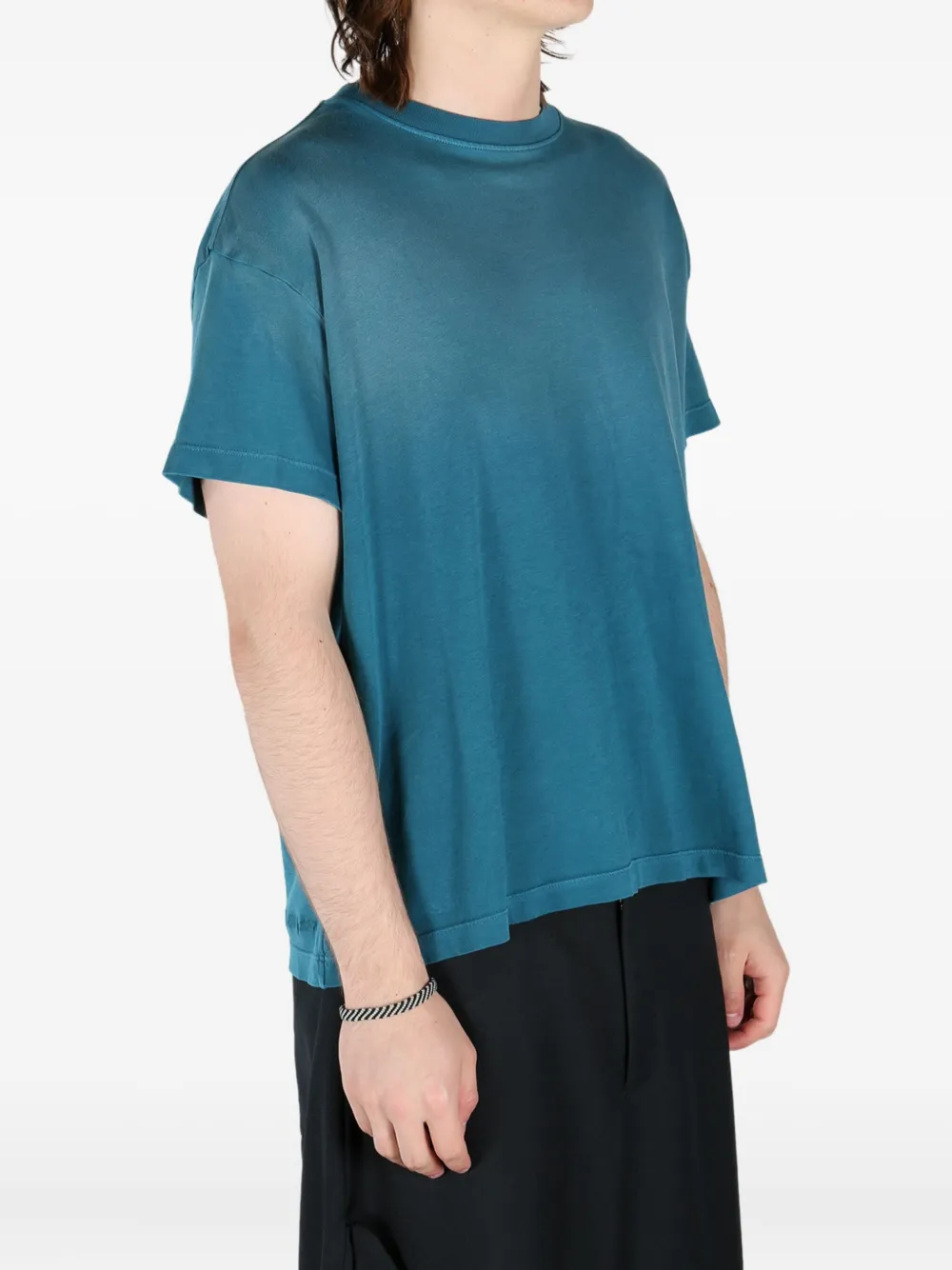 The Elder Statesman dip-dyed crew-neck t-shirt - Blauw