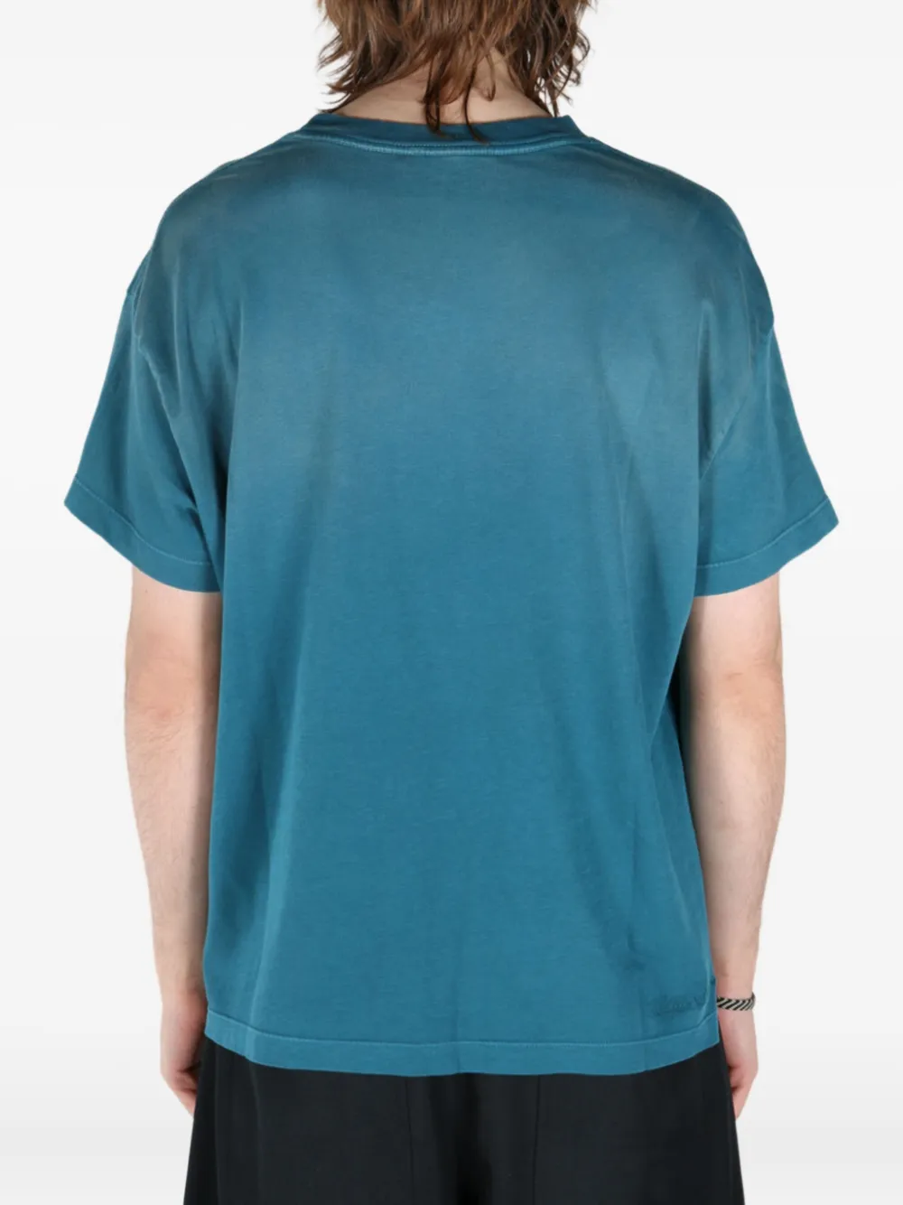 The Elder Statesman dip-dyed crew-neck t-shirt Blauw