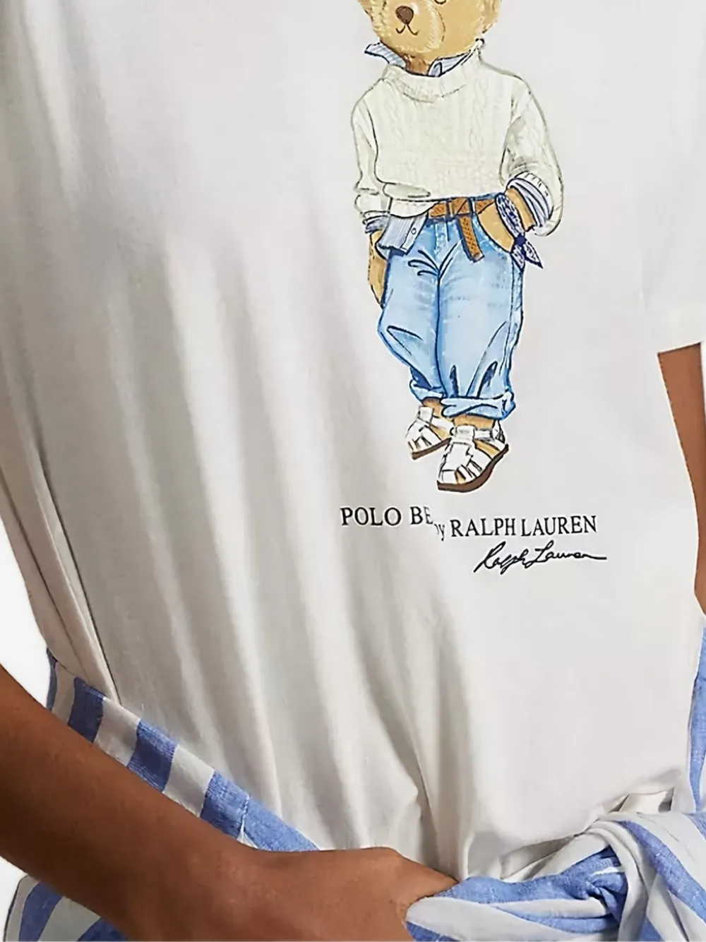 Polo Ralph Lauren T-shirt met beerprint Wit