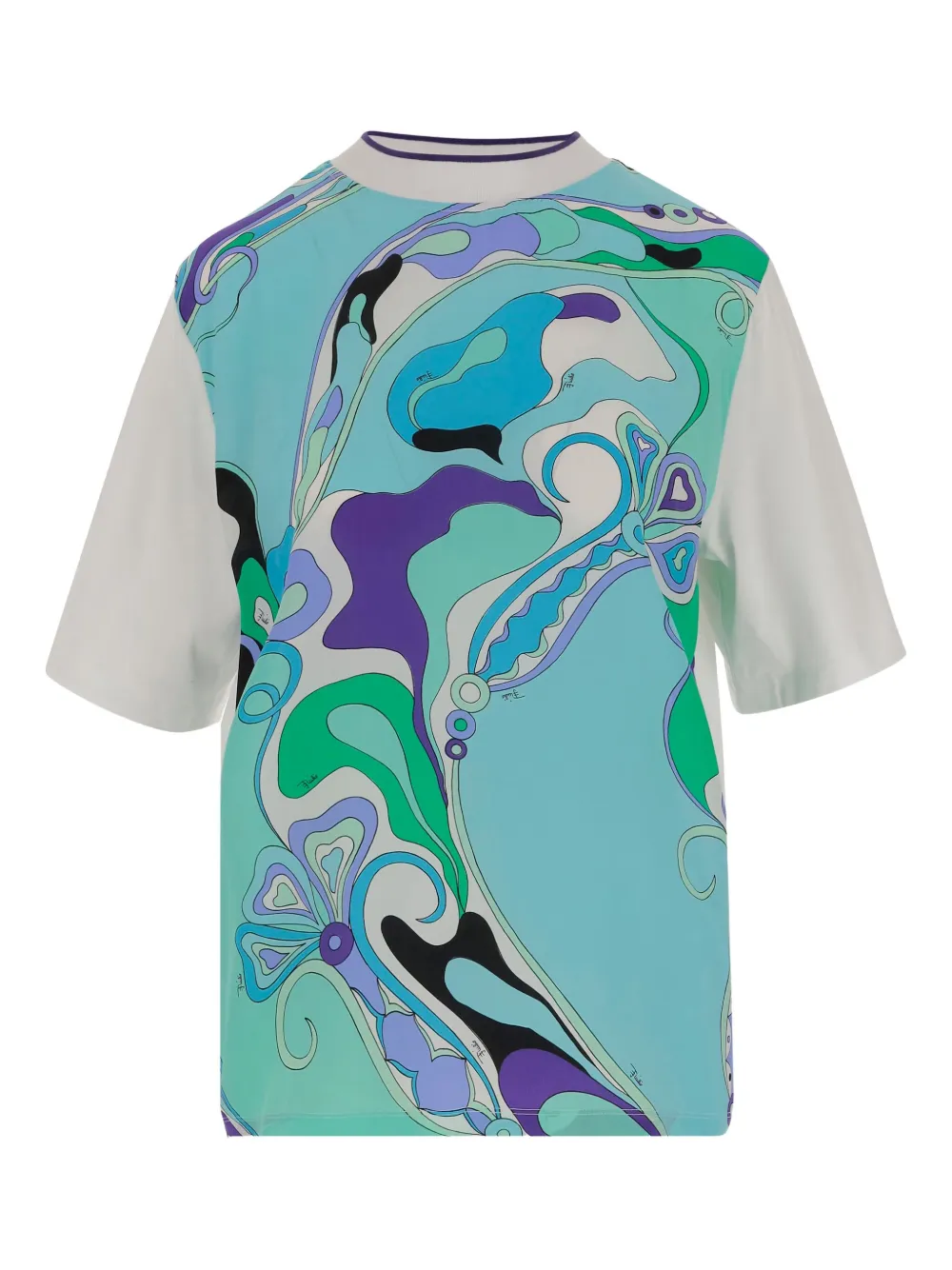 PUCCI playera con estampado Orchidee | azul | Image 1