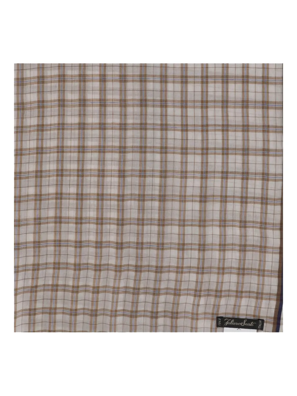 Faliero Sarti Silk Plaid Scarf