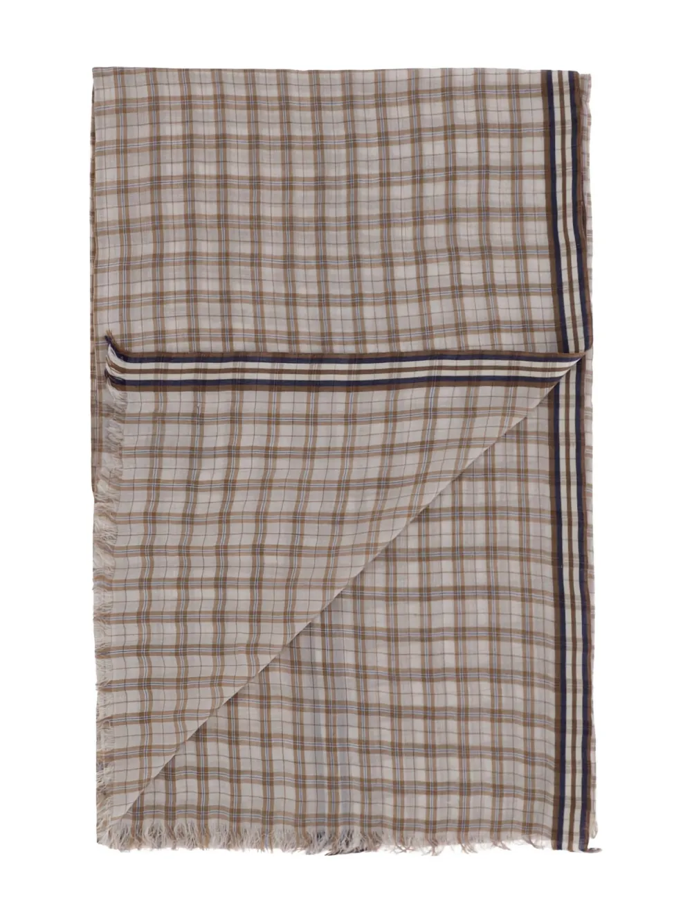Faliero Sarti checked scarf - Beige