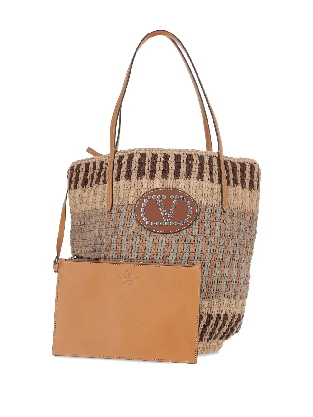 Valentino Garavani Medium VLogo Signature schoudertas Beige