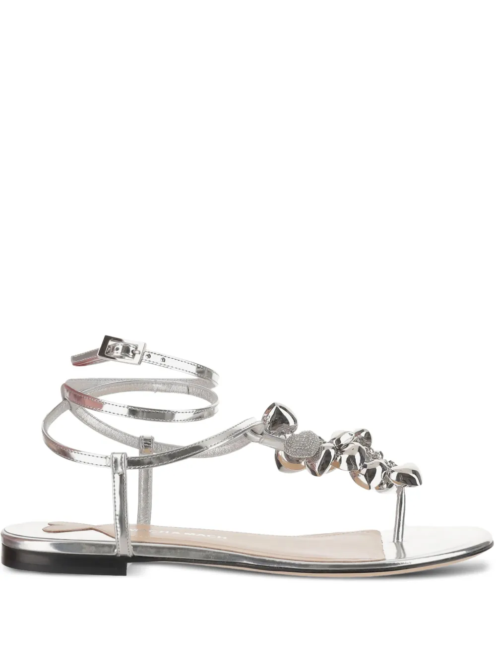 MACH & MACH crystal-embellished sandals Silver