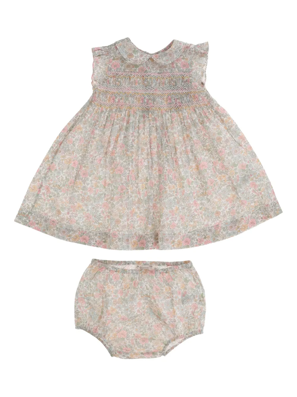 Bonpoint Katoenen jurk Beige