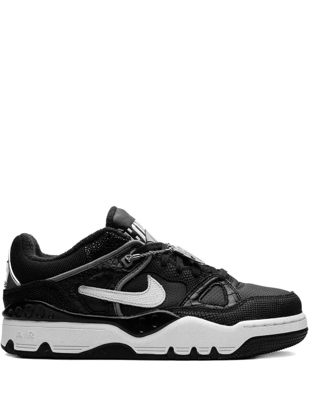 Nike x NIGO Air Force 3 SP "Black White Smoke Grey Metallic Platinum" sneakers