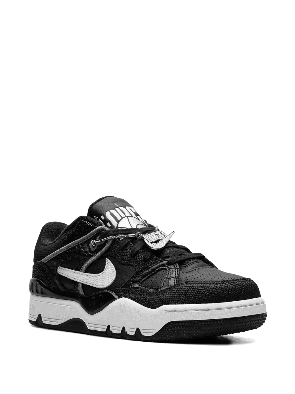 Nike x NIGO Air Force 3 SP "Black White Smoke Grey Metallic Platinum" sneakers