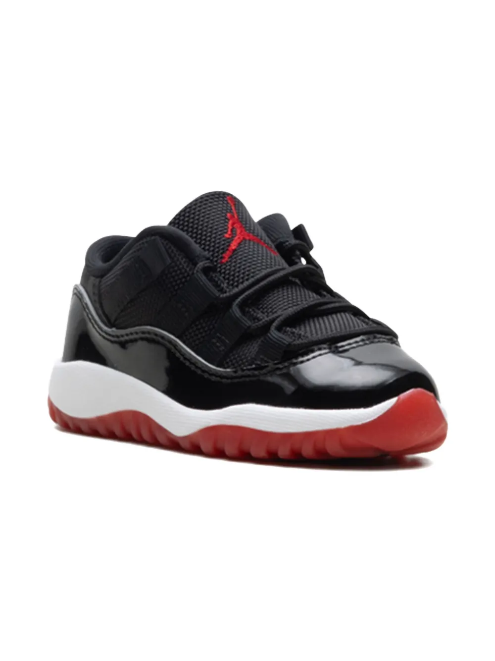 Jordan Kids Air Jordan 11 Retro Low Bred "Black Varsity Red White" sneakers Zwart