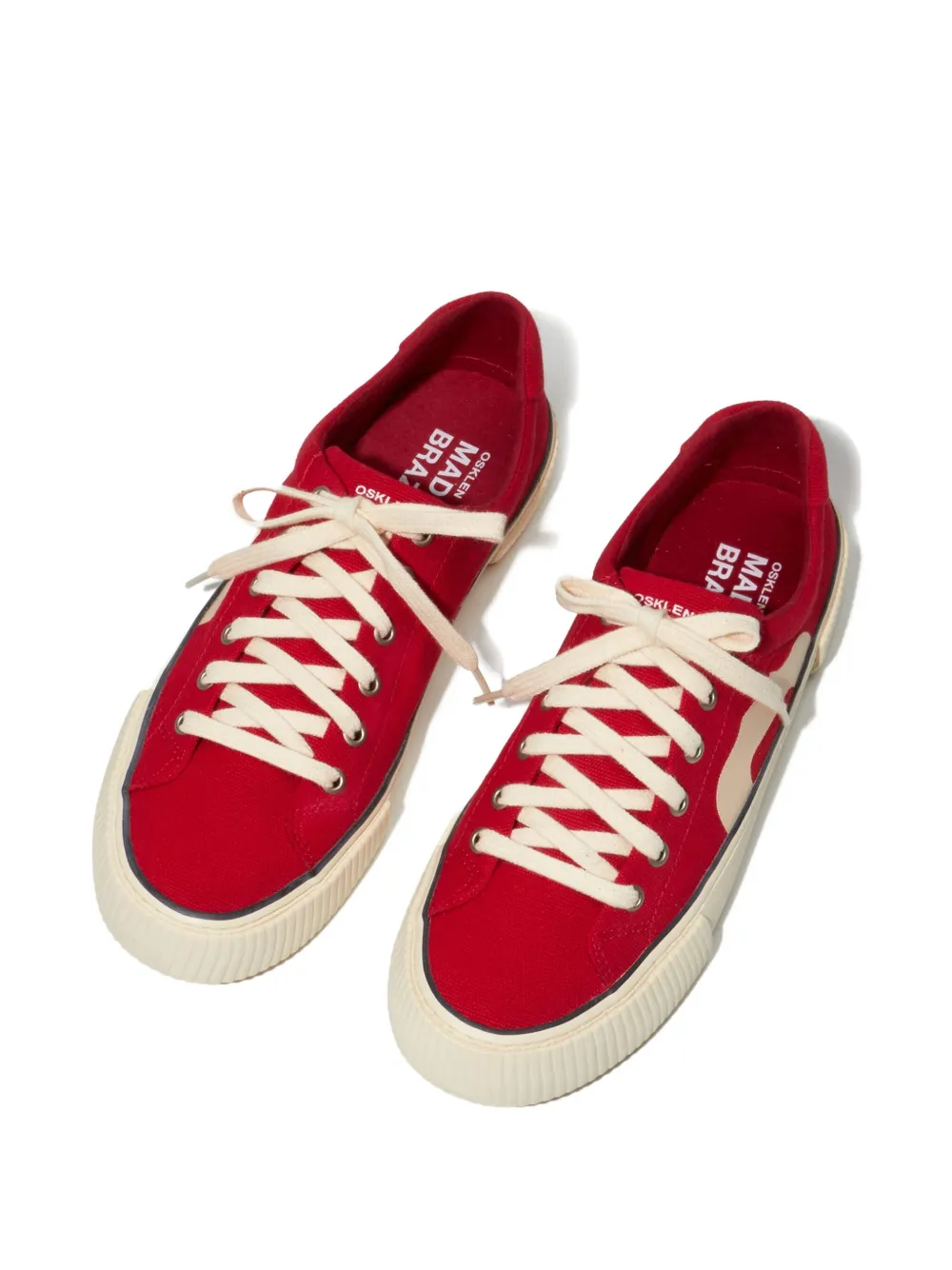 Osklen Sneakers met vlakken en veters - Rood