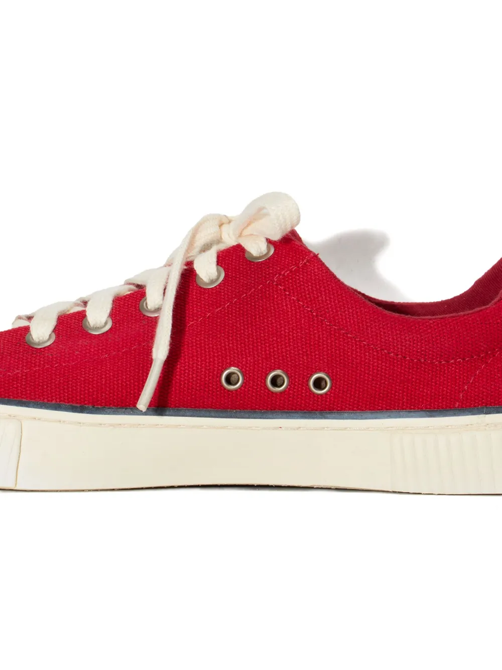 Osklen panelled lace-up sneakers Red