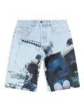 Diesel x Tom of Finland Foundation cotton shorts - Blue
