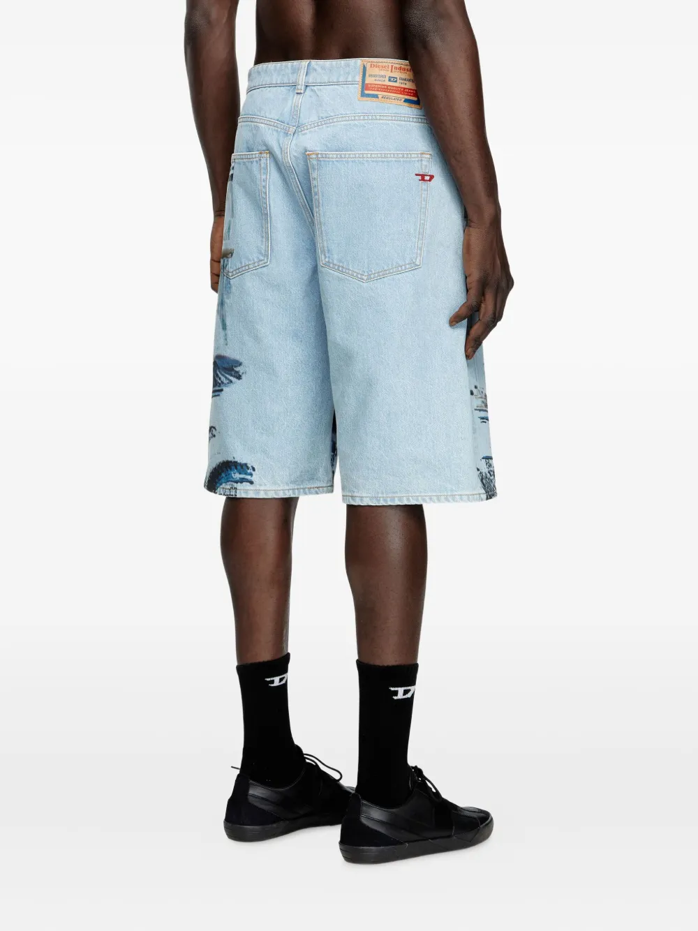 Diesel x Tom of Finland Foundation katoenen shorts Blauw