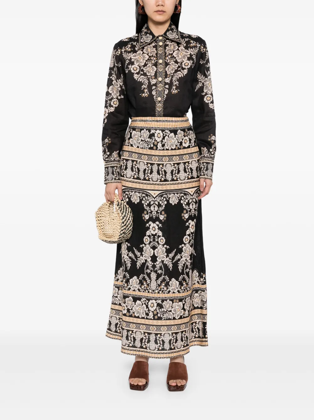 ZIMMERMANN Balance rok - Zwart