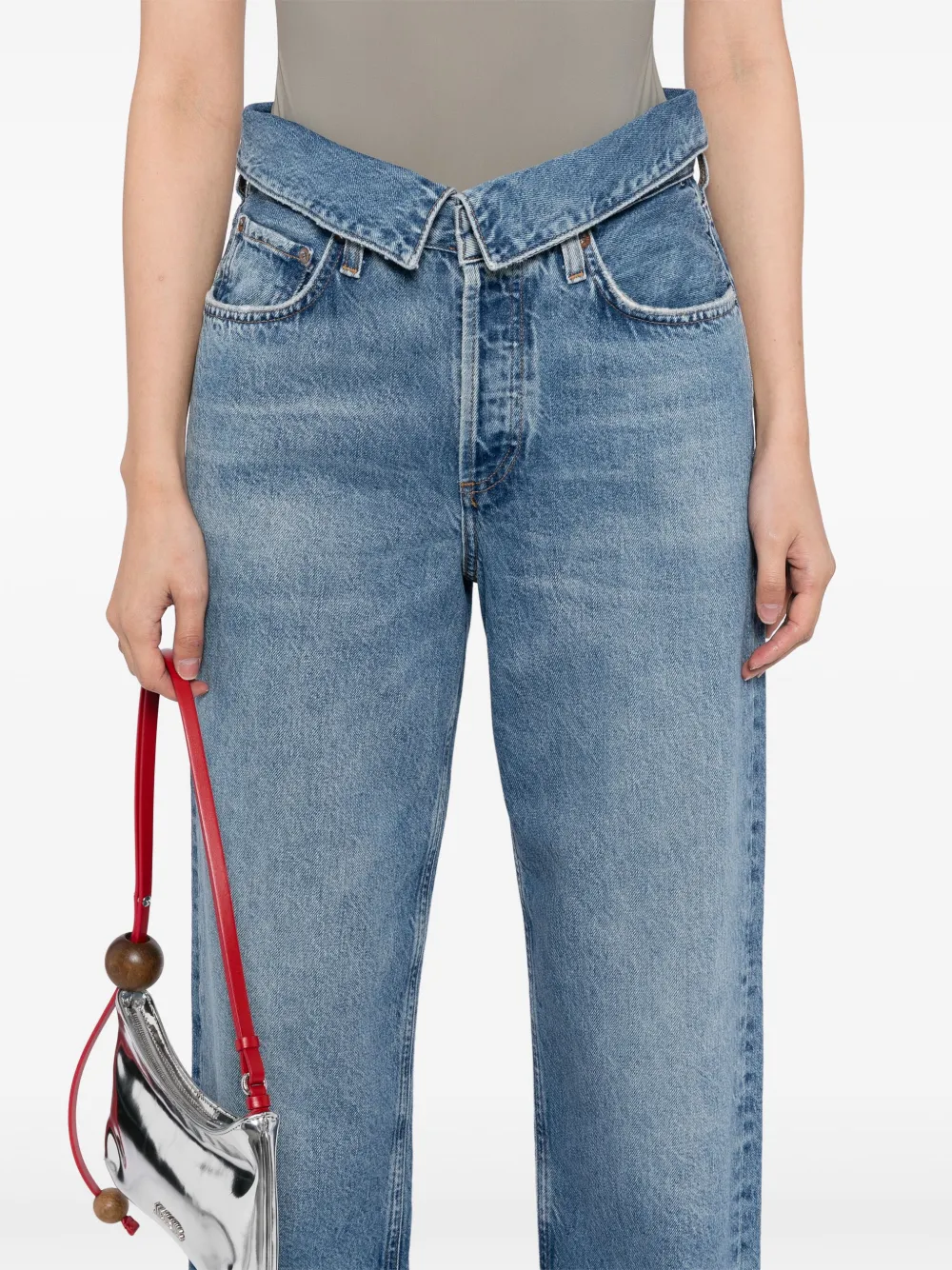 AGOLDE Jeans met toelopende pijpen Blauw