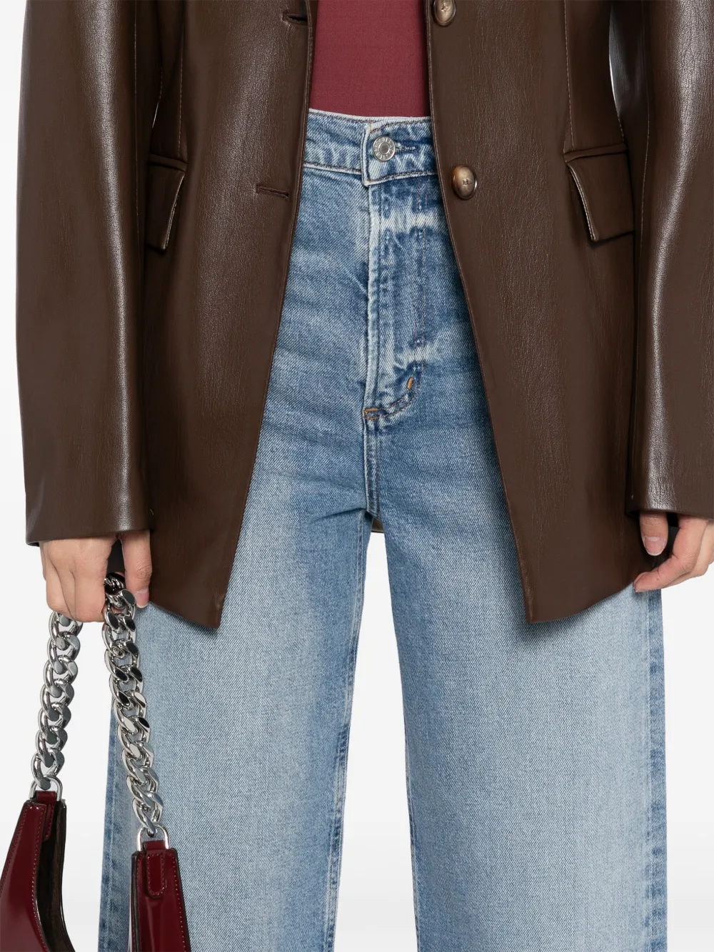 AGOLDE Jeans met wijde pijpen Blauw