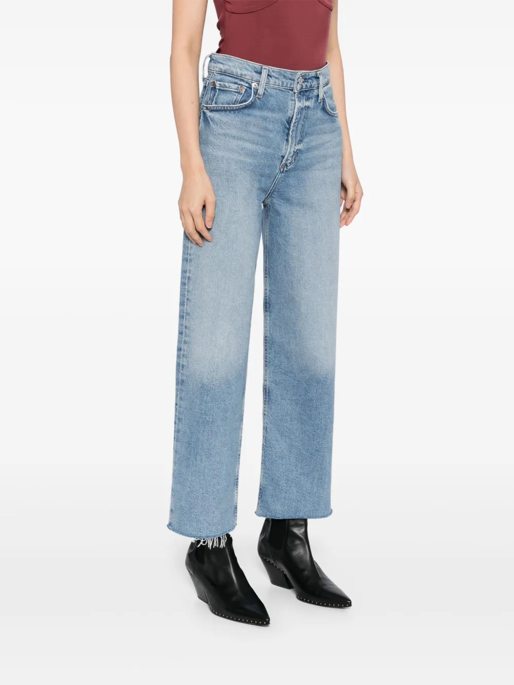AGOLDE Jeans met wijde pijpen Blauw