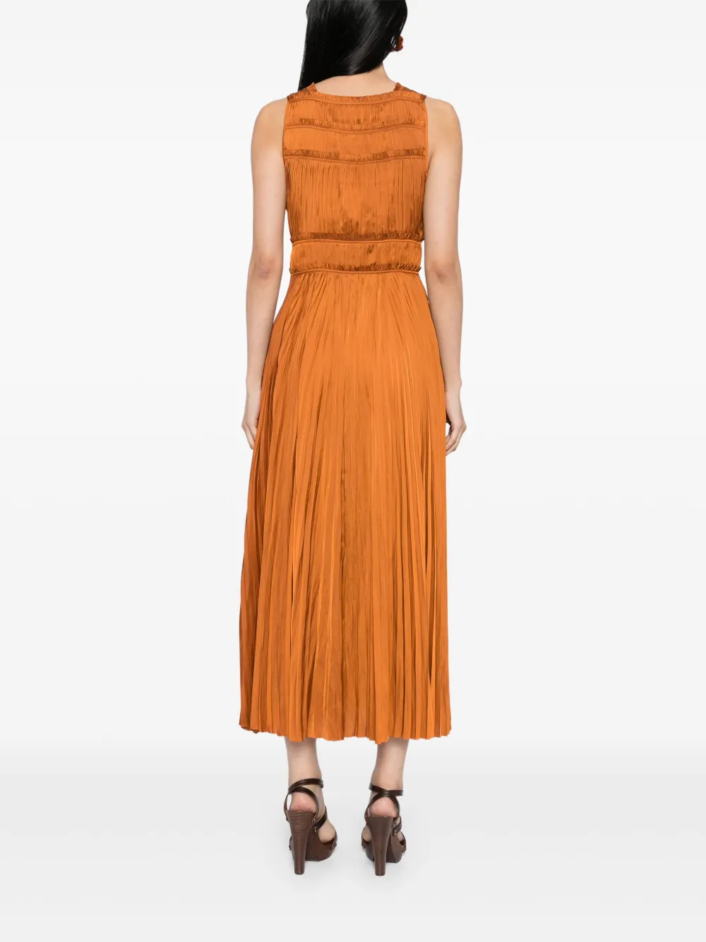 Ulla Johnson Elle midi-jurk Oranje