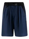 Y-3 logo-print shorts - Blue